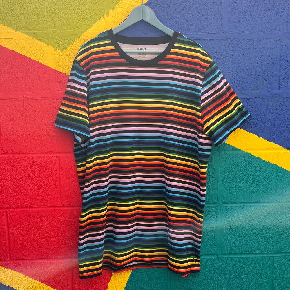 TomboyX Progress Pride Oversized long T-Shirt Size L